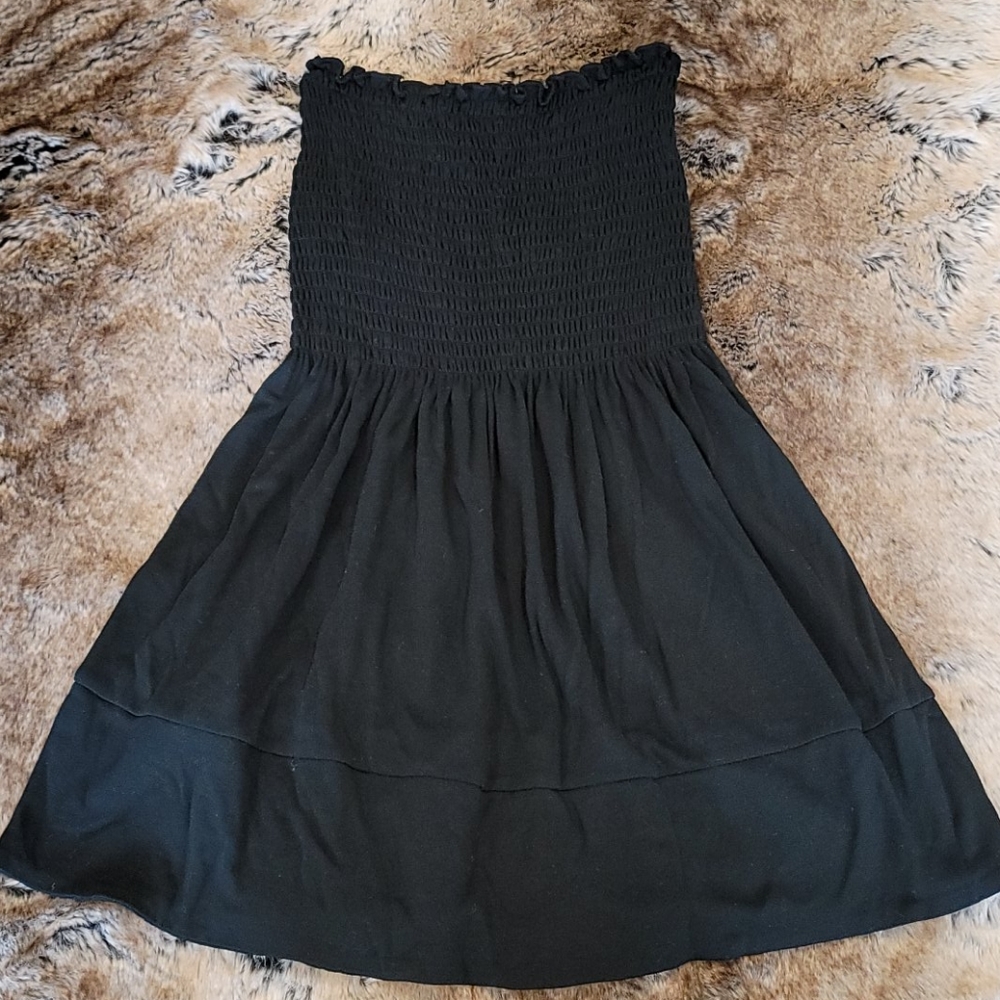 BCBGMaxAzria Tube Top Black Blouse XS S